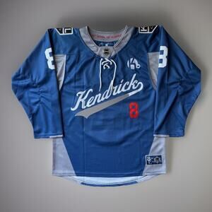 Kendrick Lamar Hockey Jersey Small Blue Elev808 Designs Streetwear Los Angeles